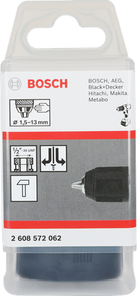 Bosch drill chuck 1.5-13 mm for various brands.