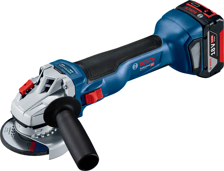Bosch GWS 18V-10 cordless angle grinder.