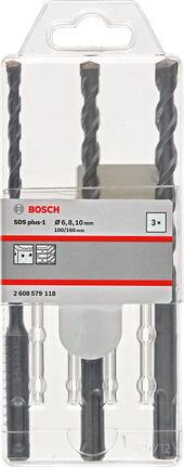 Bosch SDS plus-1 hammer drill bit set 3 pcs.