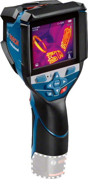 Bosch GTC 600 C thermal imaging camera with display.