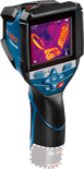 Bosch GTC 600 C thermal camera with case and USB cable.