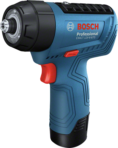 Bosch EXACT 12V-6-670 cordless screwdriver.