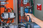 Measuring electrical panel temperature.