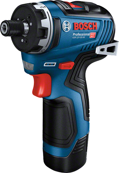 Bosch GSR 12V-35 HX cordless screwdriver, compact design.