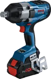 Bosch GDS 18V-1050 H cordless impact wrench with ladder clip.