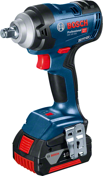 Bosch GDS 18V-400 cordless impact wrench.