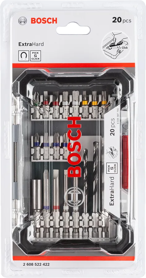 Bosch Pick & Click 20-piece drill and drive set.
