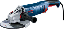 Bosch GWS 24 angle grinder with ergonomic handle.