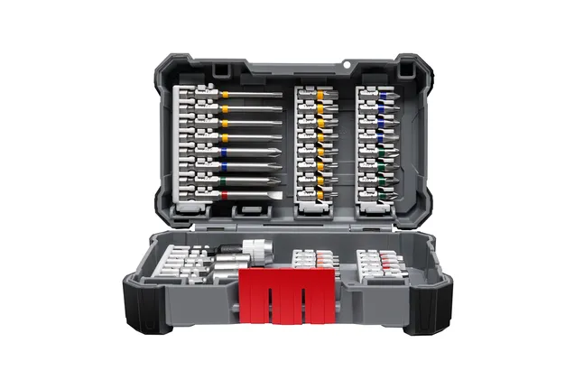 Bosch Pick & Click Extra Hard Screwdriver Bits Set, 44-piece.