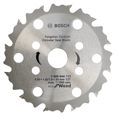 Bosch tungsten carbide circular saw blade for wood.