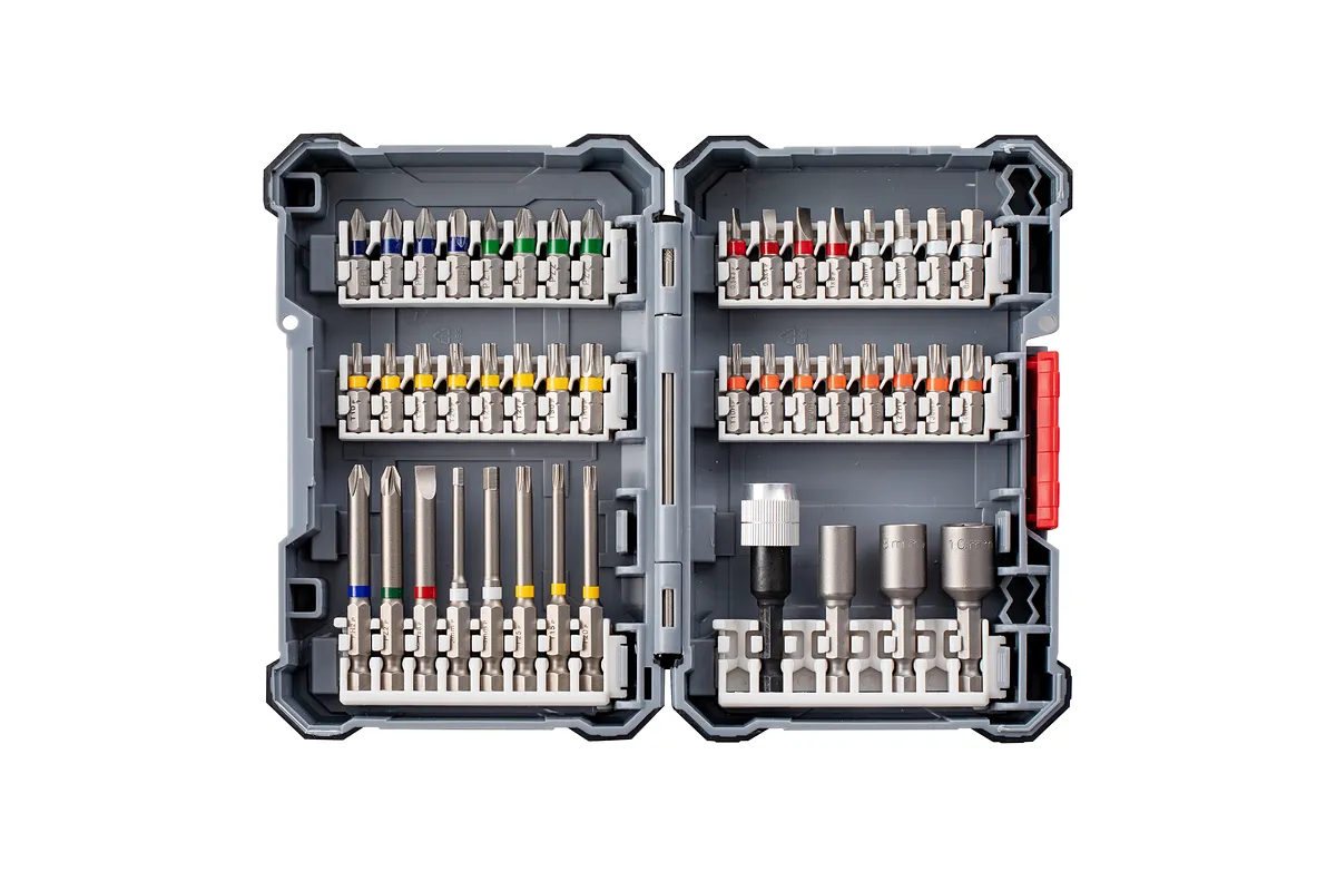 Bosch Pick & Click Extra Hard Screwdriver Bits Mixed Set, 44-piece.