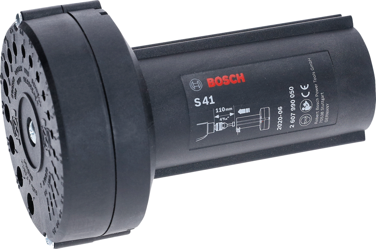 Bosch S41 drill bit sharpener for precise bit regrinding.