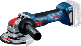 Bosch GWX 180-LI cordless angle grinder with X-LOCK.