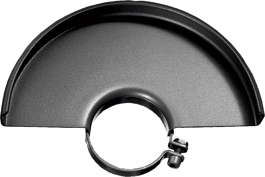 Bosch protective guard without cover, 100 mm diameter.