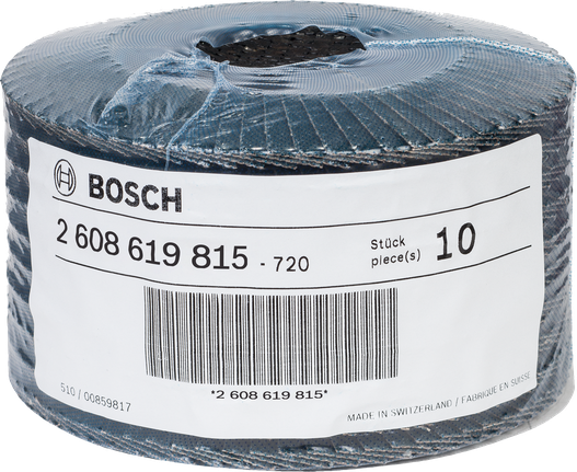 Bosch X-LOCK X551 flap disc pack.