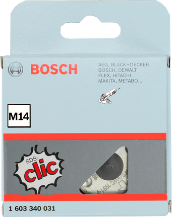 Bosch SDS clic quick-locking nut M14 for angle grinders.
