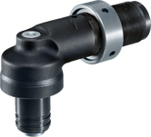 Bosch angle head 12V with 1/4 inch quick change chuck.