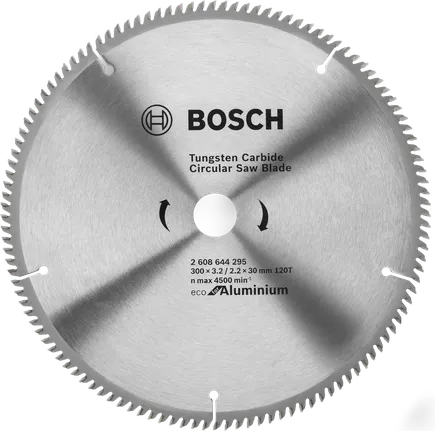 Bosch tungsten carbide circular saw blade for aluminium.