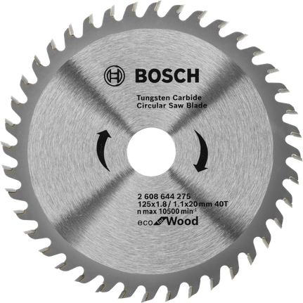 Bosch tungsten carbide circular saw blade for wood.