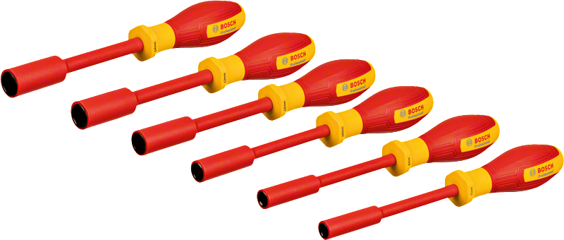 Bosch VDE socket wrench set 6pc insulated hand tools.