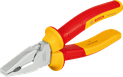 Bosch VDE combination plier with insulated red and yellow handles.