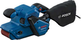 Bosch GBS 750 belt sander with dust bag.