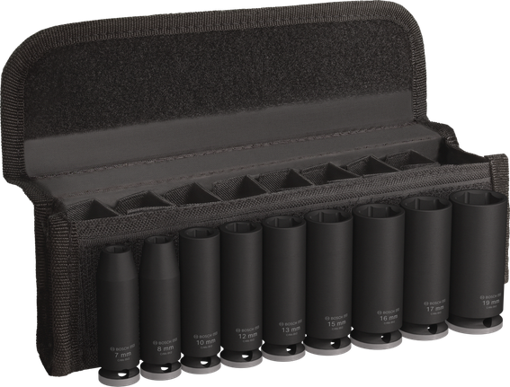 Bosch PRO Impact Socket Set 3/8 inch deep 9 pcs.