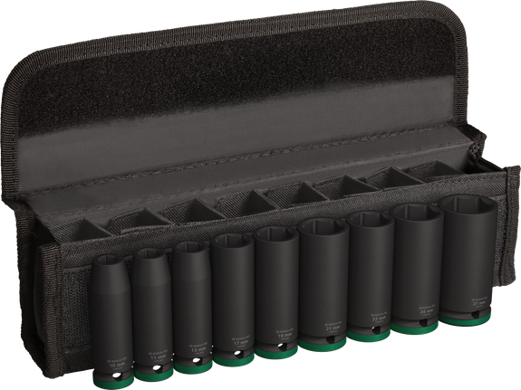 Bosch PRO Impact Socket Set 1/2 inch deep 9 pieces.