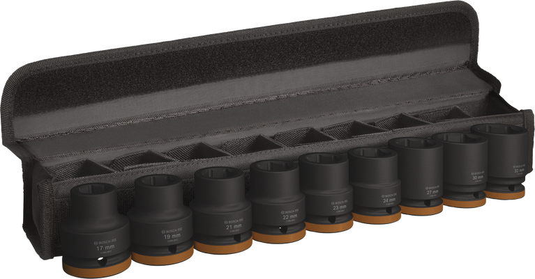 Bosch PRO Impact Socket Set 3/4 inch, 9 pcs in case.