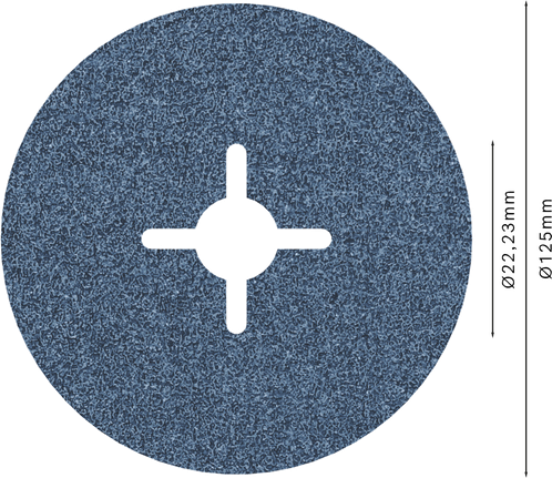 Bosch PRO R574 Fibre Disc 125mm G60 for metal grinding.