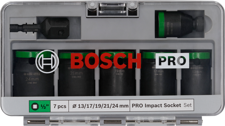 Bosch PRO Impact Socket Set 1/2″ 7 pcs.