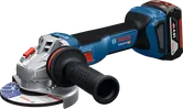 Bosch GWS 18V-11 cordless angle grinder with 5Ah battery.