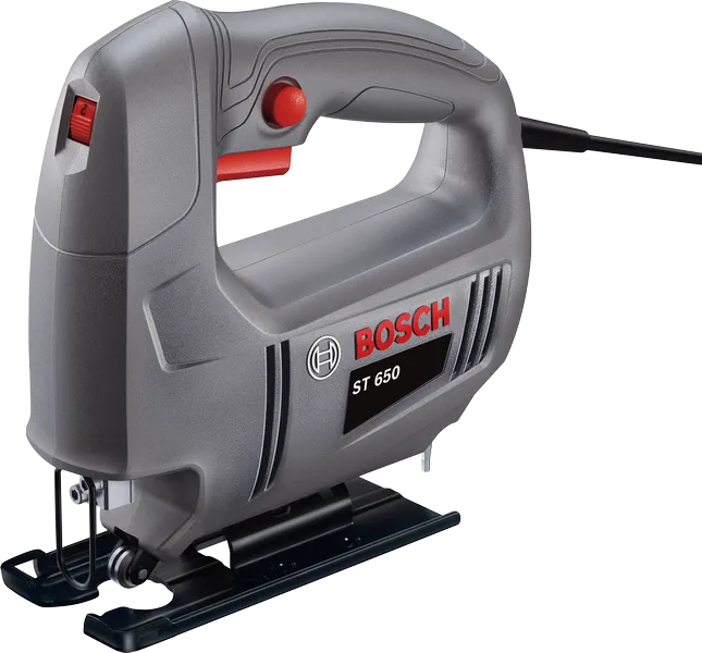 Bosch ST 650 jigsaw with ergonomic handle.