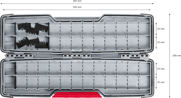 Bosch PRO Tough Box Large for Accessories organizer.