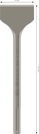 Bosch PRO SDS max-4C Spade Chisel 80x300 mm.