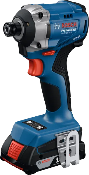 Bosch GDR 18V-215 impact driver with long bit holder.