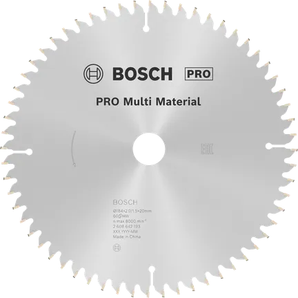 Bosch PRO Multi Material Circular Saw Blade 184 mm.