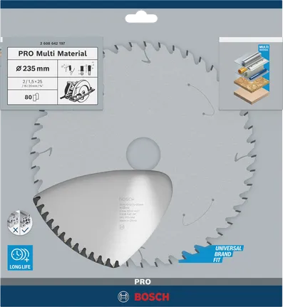 Bosch PRO Multi Material 235 mm saw blade.