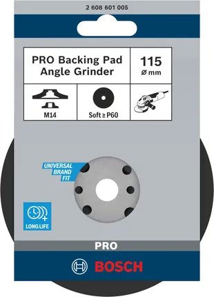 Bosch PRO backing pad 115 mm.