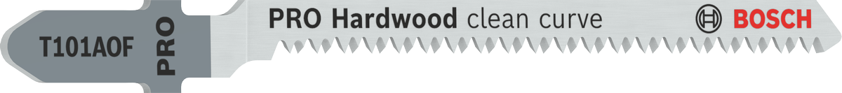 Bosch PRO Hardwood clean curve T101AOF jigsaw blade.