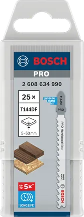 Bosch PRO Hardwood jigsaw blades 100 mm 25 pcs.
