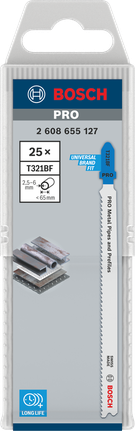 Bosch PRO T321BF jigsaw blades 25 pack.