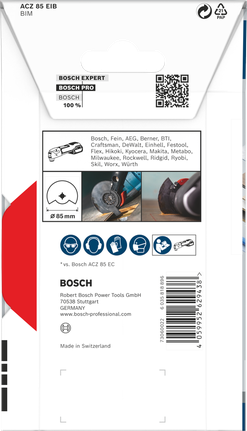 Bosch PRO ACZ 85 EIB multitool blade 85 mm.