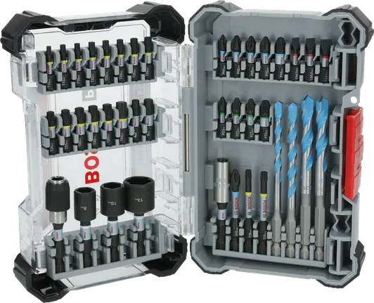 Bosch PRO Impact Mixed Set 40 pcs with bits and drill bits.