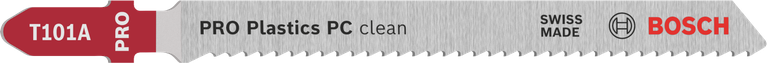Bosch T101A PRO Plastics PC clean jigsaw blade.
