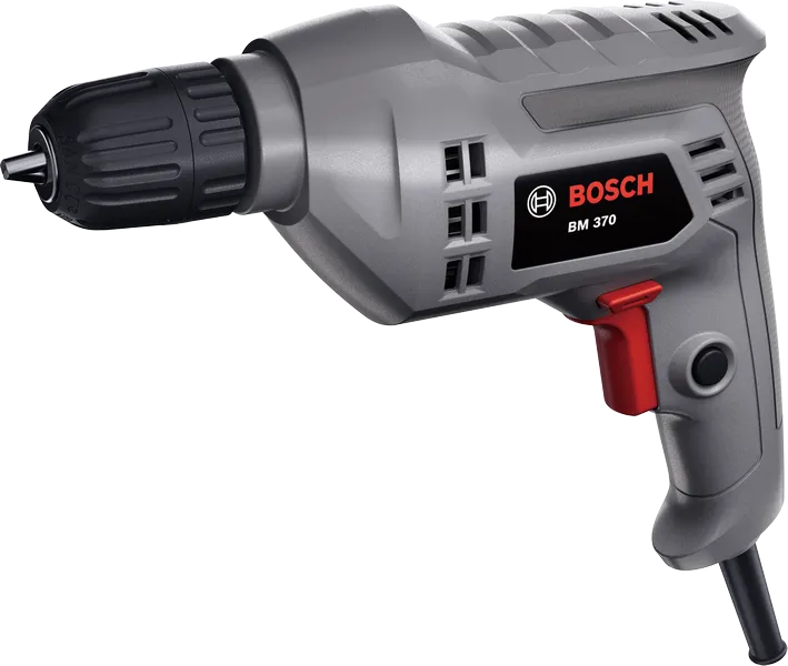 Bosch BM 370 drill with ergonomic handle.
