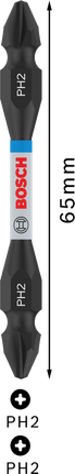 Bosch PRO Double-Ended Impact Bit PH2 65mm.