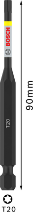 Bosch PRO Torx Impact Bit T20 90mm.