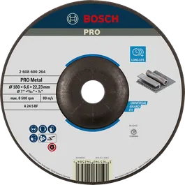 Bosch PRO Metal Grinding Disc A 24 S BF, 180 mm, long life.
