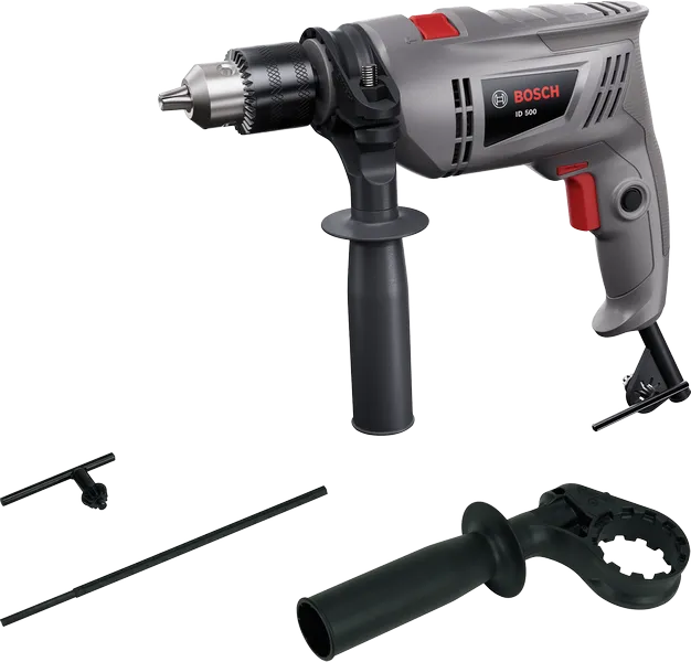Bosch ID 500 electric drill with side handle.